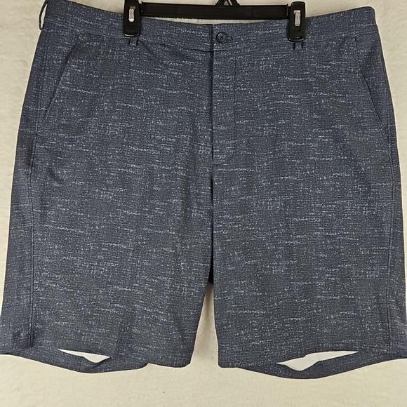 Greg Norman Mens 42 Blue Fleck Performance Golf Shorts Stretch Lightweight - Picture 1 of 11